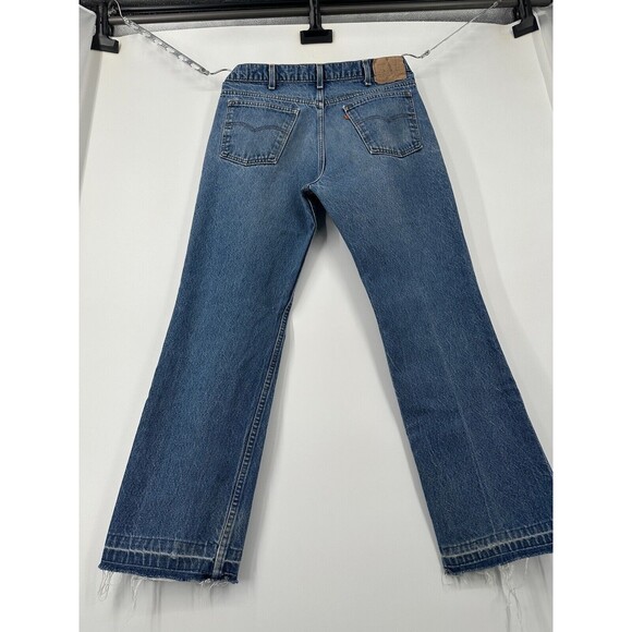 Vintage Levis Orange Tab 517 20517-0217 Denim Jeans Straight Leg 36x28 raw hem - Picture 4 of 9